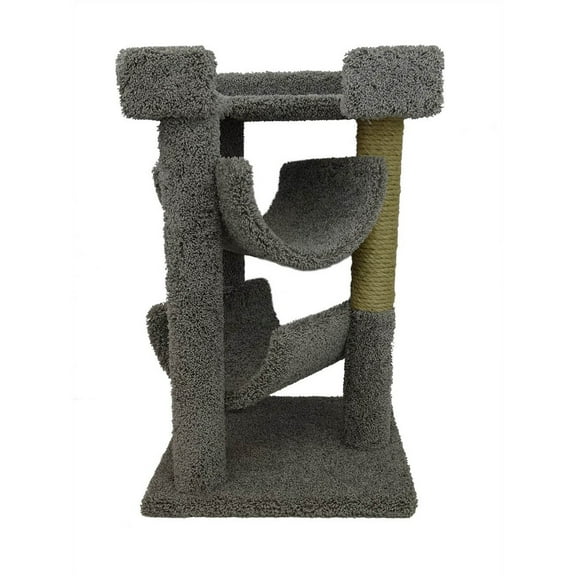 New Cat Condos Cat Scratch and Lounge-Color:Gray