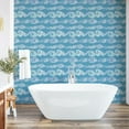 thumbnail image 6 of Ambesonne Nautical Peel & Stick Wallpaper for Home, Sea Waves Ocean Splashes, 13"x100", Sea Blue Pale Teal, 6 of 6
