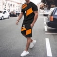 thumbnail image 2 of Men's Suits Product Classification Men's 3D Short Sleeve Beach Sports Shorts Set for Activewear and Travel, 2 of 4