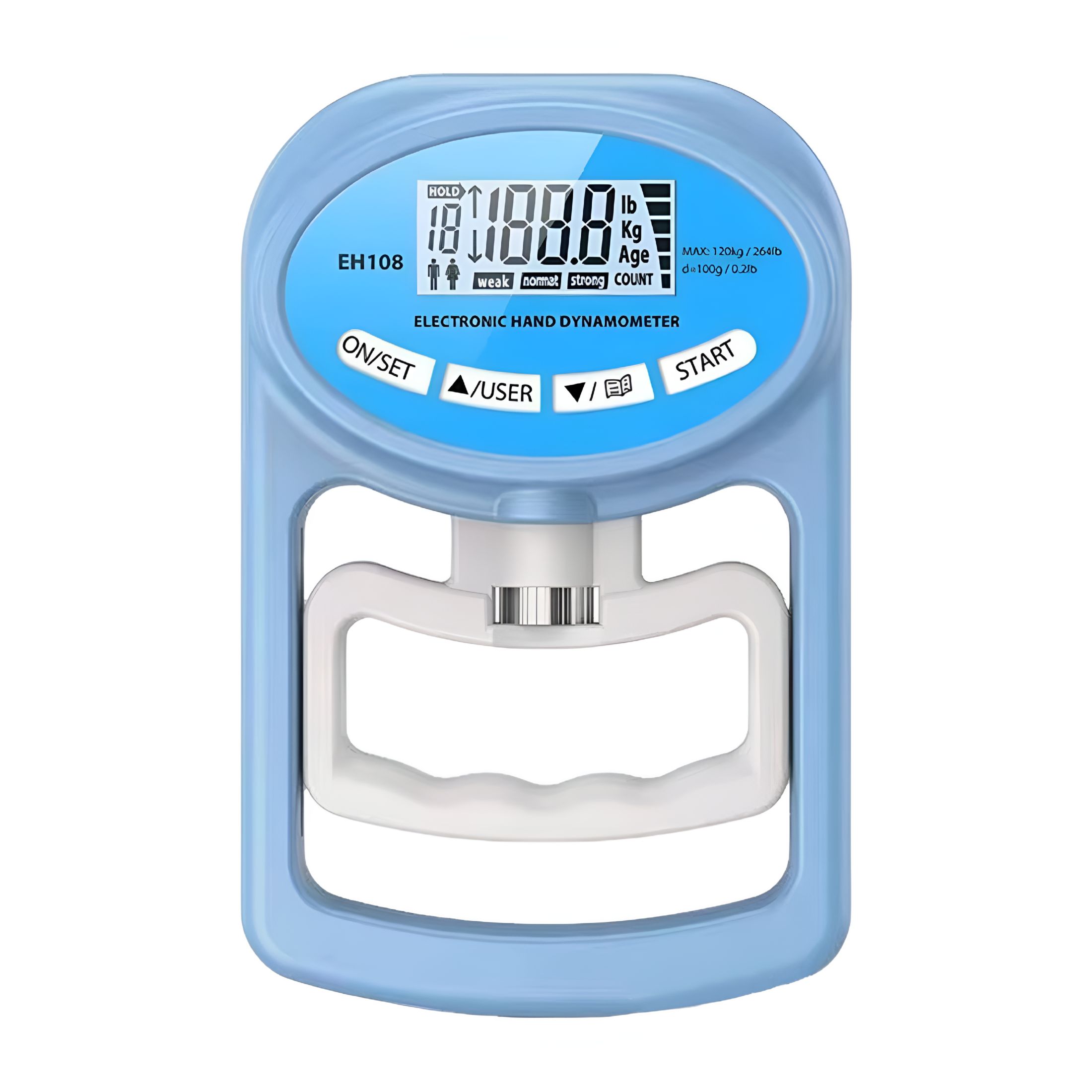 GJX 2026 New Electric Grip Strength Tester Led Display Hand Grip Dynamometer Adjustable Gripper Trainer Handheld Grip Measurement Meter Hand Grip Power Strengthener Exerciser