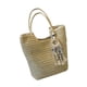 thumbnail image 5 of Bolso de hombro de paja para mujer, moderno y moderno bolso de compras para mujer Beige, 5 of 9