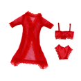 thumbnail image 2 of Pijamas para muñecas de 11.5'', ropa de baño hecha a mano, trajes de baño, ropa interior de moda. Rojo, 2 of 9
