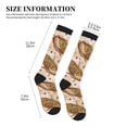 thumbnail image 2 of Lsque Corn 5 Pattern Sport Compression Socks for Men & Women 15-20 mmHg Knee High Nurse Pregnant Running Medical and Travel Athletic, 2 of 6
