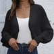 thumbnail image 5 of Suéter de mujer estilo europeo con mangas, chaqueta informal para otoño e invierno, nuevos estilos, top acrílico para mujer., 5 of 6