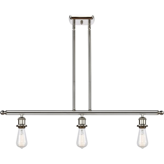 Innovations Lighting - Bare Bulb-3 Light Island in Industrial Style-36 Inches