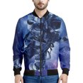 thumbnail image 4 of Chaqueta con cremallera y estampado 3D de astronauta espacial para hombre, chaqueta informal de calle, sudadera con cremallera y manga larga, 4 of 4