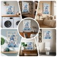 thumbnail image 6 of Ships Next Day Canvas Wall Art 10"x10", Blue Gnomes Christmas Wood Framed Canvas Print Painting, Xmas Snowflake Hello Winter Ready to Hang Small Picture Wall Decor for Home Kitchen Nursery Office, 6 of 9