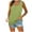 E11 Green, variant on Plus Size Tank Tops for Women with Button Casual Loose Summer Tunic Tops Sleeveless Basic Tops Sky Blue S