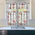 thumbnail image 3 of Harvest Festival Pumpkin Patch Kitchen Curtains Set of 3 Tier Panels Rustic Fall Decor, 3 of 6