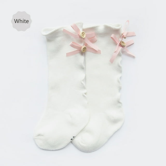 ITFABS Baby Mid Tube Socks Knee High Stylish Ruffled Soft and Breathable Stockings