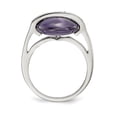 thumbnail image 2 of Sterling Silver Amethyst & Cubic Zirconia Ring, 2 of 3