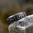 thumbnail image 3 of Geometric Alloy Ring Ancient Silver Electroplated Finish European Viking Fashion Ring Statement Ring for Men and Women Retro Accessory Geometric Jewelry, 3 of 6