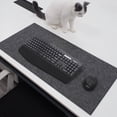 thumbnail image 4 of Alfombrilla de ratón grande XXL para oficina, gamer, escritorio de ordenador, mesa, teclado, alfombrilla de ratón grande, cojín de fieltro de lana para ordenador portátil, alfombrilla antideslizante p, 4 of 5