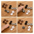 thumbnail image 3 of Uxcell 200pcs Screw Cover Caps, 3mm Plastic Hinged Screw Caps Fold Screw Snap Covers (Dark Grey), 3 of 6