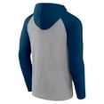 thumbnail image 3 of Men's Fanatics Gray/Navy Houston Texans Under Center Long Sleeve Hoodie T-Shirt, 3 of 3