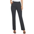 thumbnail image 3 of Dateplus Straight Leg Pants for Women Stretchy High Waist Trousers Slacks with Pockets, 3 of 6