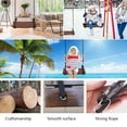 thumbnail image 5 of Qiyester Solid Wood Curved Single Swing Outdoor Rope Swing Base Sturdy Adjustable Rope Length - Maximum Load Capacity 440 lbs, Suitable for Gardens, Patios, and Outlets, 5 of 9