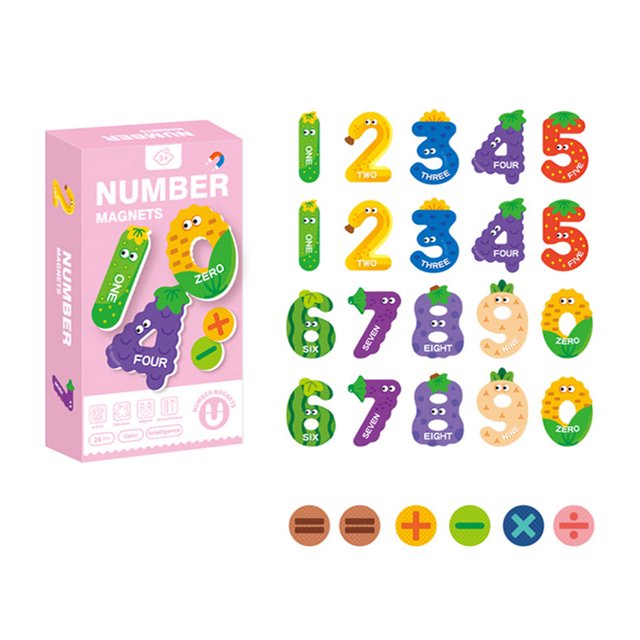 Xingzhi Paper Magnetic Sticker Set Interactive Cognitive Game For Children Anywhere. Can Be Used digit Refrigerator sticker