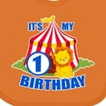 thumbnail image 4 of Inktastic Its My Birthday Circus Tent with Lion 1 Year Old Boys or Girls Baby Bib, 4 of 4