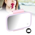 thumbnail image 1 of LED Car Sun Visor Makeup Mirror with Touch Screen and Retractable Clip, Surround Lighting for Reflection, Car Mirror Travel, 1 of 7