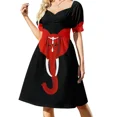 thumbnail image 1 of Vestido de manga corta Red Elephant 3 vestido de verano falda de verano, 1 of 7