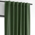 thumbnail image 2 of Half Price Drapes Pine Forest Green Bellino Textured Faux Linen Room Darkening Curtains For Bedroom & Living Room Curtains(1 Panel), Curtains 108 Inches Long, 50W X 108L, 2 of 12