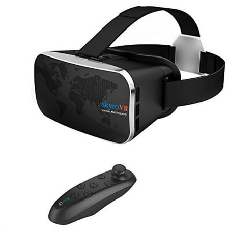 Virtual Reality Headset, Skyro VR Headset and 3D Video Glasses for VR Games and 3D Movie, Compatible with 4.0-6.0 Inch iPhone & (Best New Viral Videos)