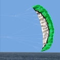 thumbnail image 4 of Cometa de Doble Línea Perfecl Kite Juguetes Divertidos Parafoil Surf Wing Verde 255x85cm, 4 of 7
