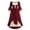 Wine, variant on Anmrize Women Medieval Victorian Gown, Off Shoulder Renaissance Dress, Layered Hem Cosplay Costume, Full Length Halloween Dress, Womens's Medieval Renaissance Costume Cosplay Over Dress, Black L