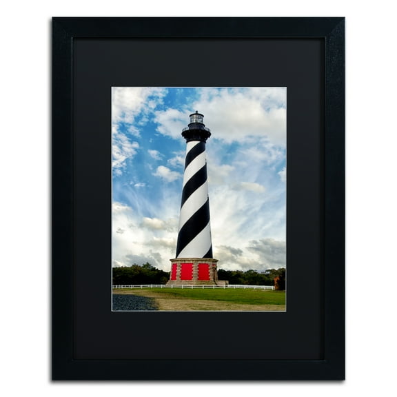Trademark Fine Art 'Cape Hatteras Lighthouse' Black Framed Art by PIPA Fine Art