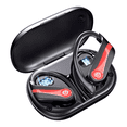 thumbnail image 1 of Audífonos Inalámbricos Bluetooth Deportivos V5.3 Negros Rojo, 1 of 5