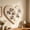 Beige, variant on 40x40cm Heart Shaped Felt Photo Board, Polyester Fiber Wall Note Display Panel, Pin Friendly Memory Organizer, Decorative Bedroom Living Room Picture Collage Wall Decor