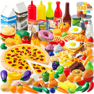 Insten 30 Pieces Fast Food & Dessert Playset, Pretend Toys & Kitchen  Accessories for Kids