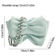 thumbnail image 3 of Bolso bandolera para mujer, Bolso de PU a la moda para axilas, Bolso que combina con todo para mujer (verde), 3 of 7