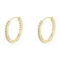 thumbnail image 5 of Pendientes de plata S925 con forma de círculo de circonita y diamante para mujer, aretes con forma de círculo de circonita y diamante Rai explosivos, 5 of 5
