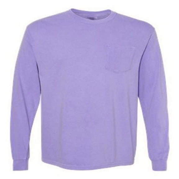 Comfort Colors Men's Garment-Dyed Heavyweight Long Sleeve Pocket T-Shirt