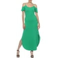 thumbnail image 2 of White Mark Women's Cold Shoulder Maxi Sundress, Sizes S-XL, 2 of 6