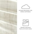 thumbnail image 5 of Noble Linens 4 Piece Pattern Microfiber Bed Sheets Set, Ray Thatch, Full, 5 of 9