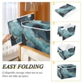 thumbnail image 2 of Yayeee Collapsible Cube Storage Bin with Lid Fabric Closet Decorative Basket with Handles, Black Marble, 2 of 7