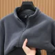 thumbnail image 3 of Chaqueta polar de hombre 2024 Otoño e Invierno Más terciopelo engrosado Cuello alto Cremallera Cárdigan Superior Ropa Abrigo Nuevo, 3 of 3