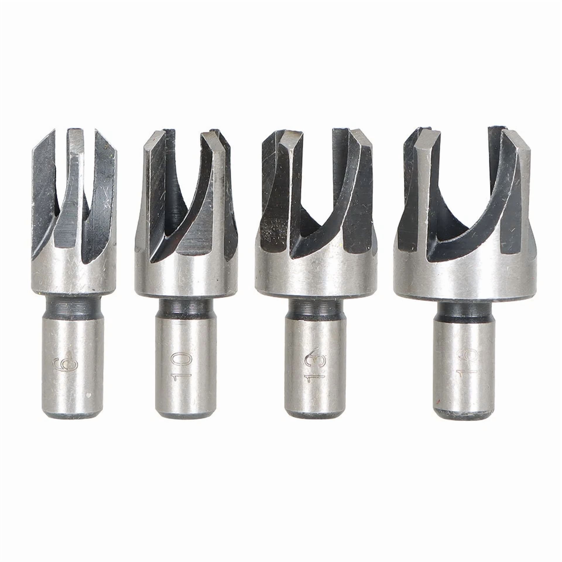 ZYLER- 8 Pack Carbon Steel Wood Plug Hole Cutter Dowel Maker Shank Drill Bit Set New