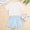 Sky Blue, variant on Girl Outfits Solid Color Short Sleeve Crew Neck Top With Elastic Waist Shorts 2 Pcs Girls' Clothing Sets Sky Blue Size 4-5 Y