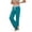 Sky Blue, variant on cocolona Womens High Waist Patchwork Yoga Pants Elastic Waist Drawstring Wide Leg Lounge Pants with Pockets