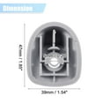 thumbnail image 7 of Unique Bargains 2pcs Sun Visor Support Clip Retainer 1GW25DX9AA for Dodge Avenger 11-14 for Chrysler 200 11-14 Gray, 7 of 7