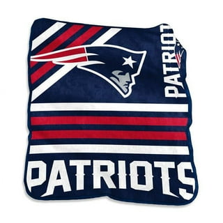 LARGE PATRIOTS Pink NFL Handmade Fleece Tie Blanket 55x65 