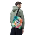 thumbnail image 3 of Funny Watercolor Adorable Great Dane Peeking Through Torn Paper Effect All Over Print 3D Canvas Tote Bag Danes Dog Lover Gifts Reusable Handbag - 00026, 3 of 5