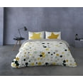 thumbnail image 2 of Ensemble de housse de couette 3 pièces Yael de Gouchee Home – Literie pour enfants, imprimé ciel nocturne coloré, coton gris réversible, 2 of 2