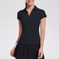 thumbnail image 7 of bravefron Women's V-Neck Polo Shirts Golf Tennis UPF 50+ Short Sleeve Sun Protection Workout Tops Quick Dry Golf Polos Collared Shirt, 7 of 7