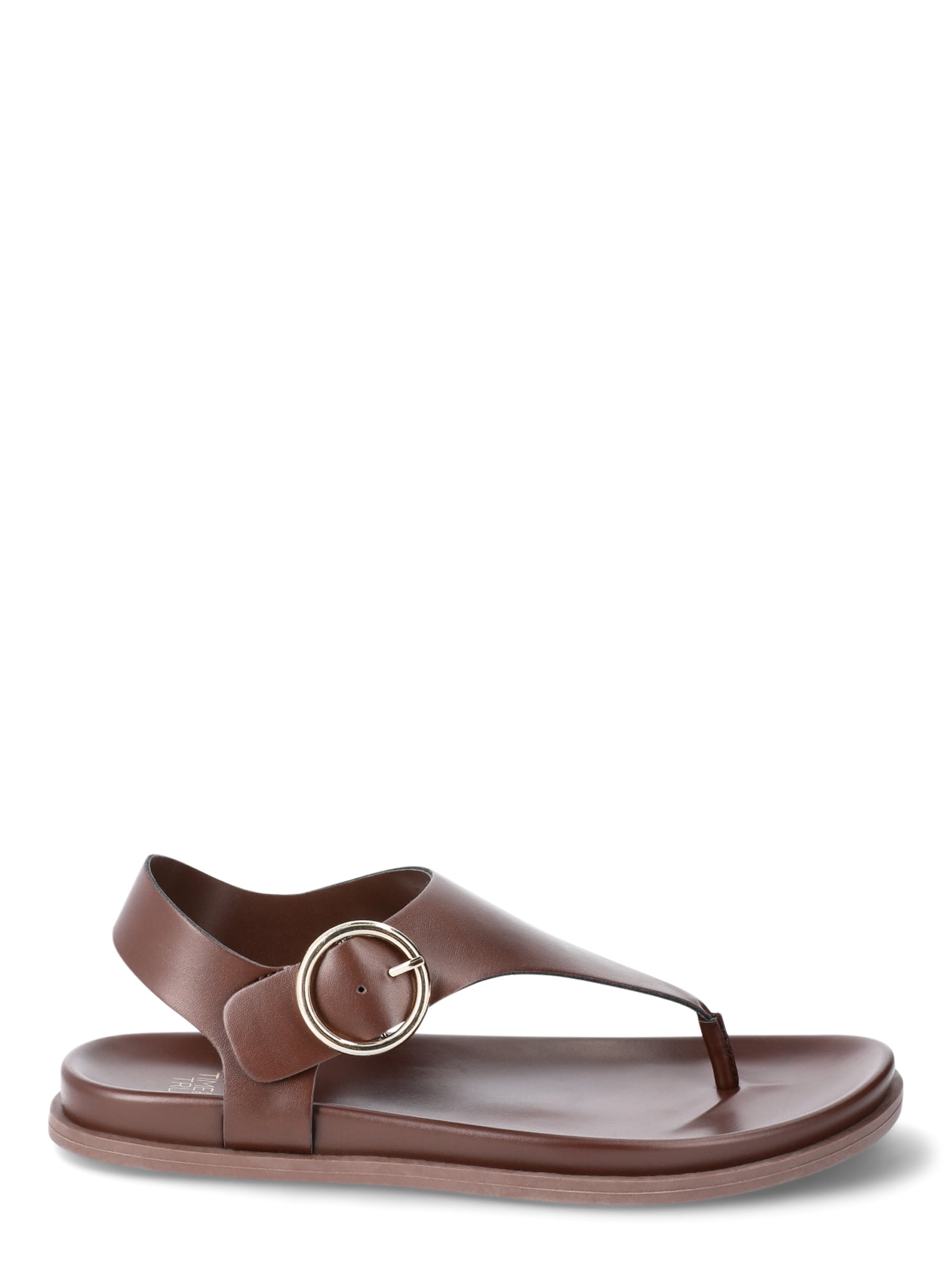 Time and Tru Women's Minimalist Buckle Sandals