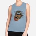 thumbnail image 2 of Pumpkin Lips Halloween Women's Muscle Tank X-Large Stonewash Denim, 2 of 5